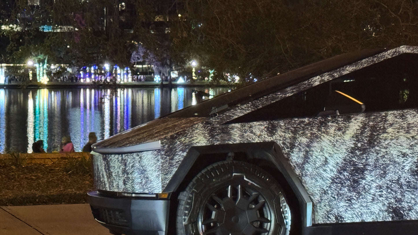 Brindle Blaze™ Cybertruck Wrap: Inspired by Captain Skipper
