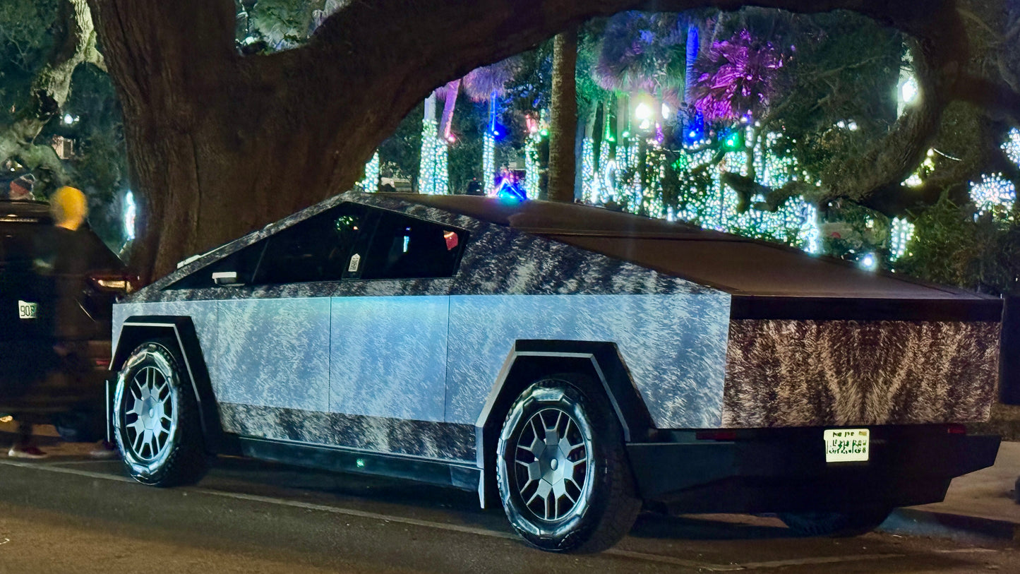 Brindle Blaze™ Cybertruck Wrap: Inspired by Captain Skipper