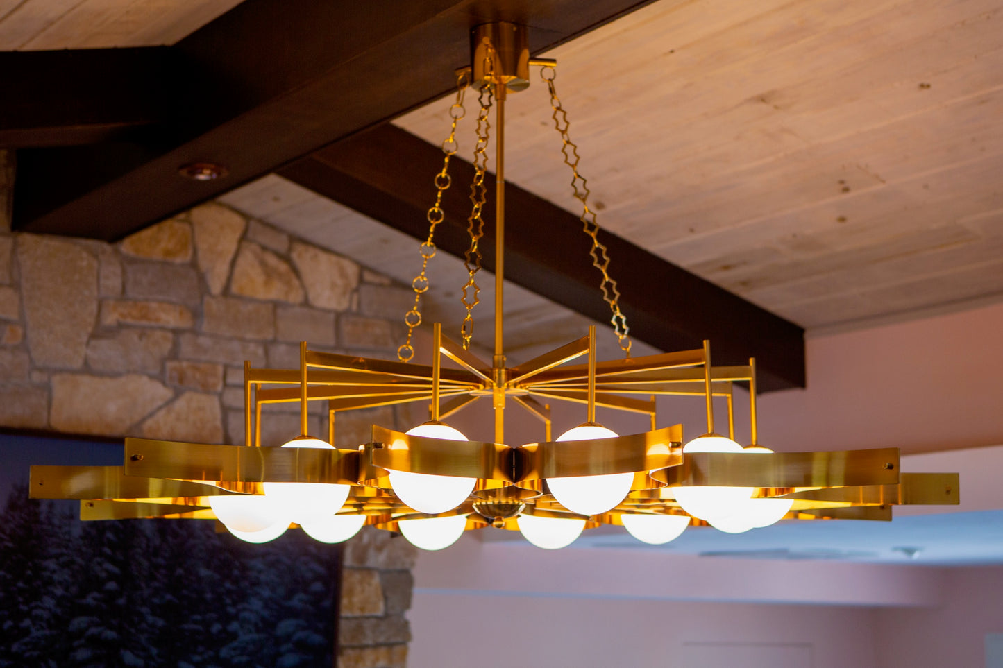 Pavone Chandelier by Gio Ponti Reproduction