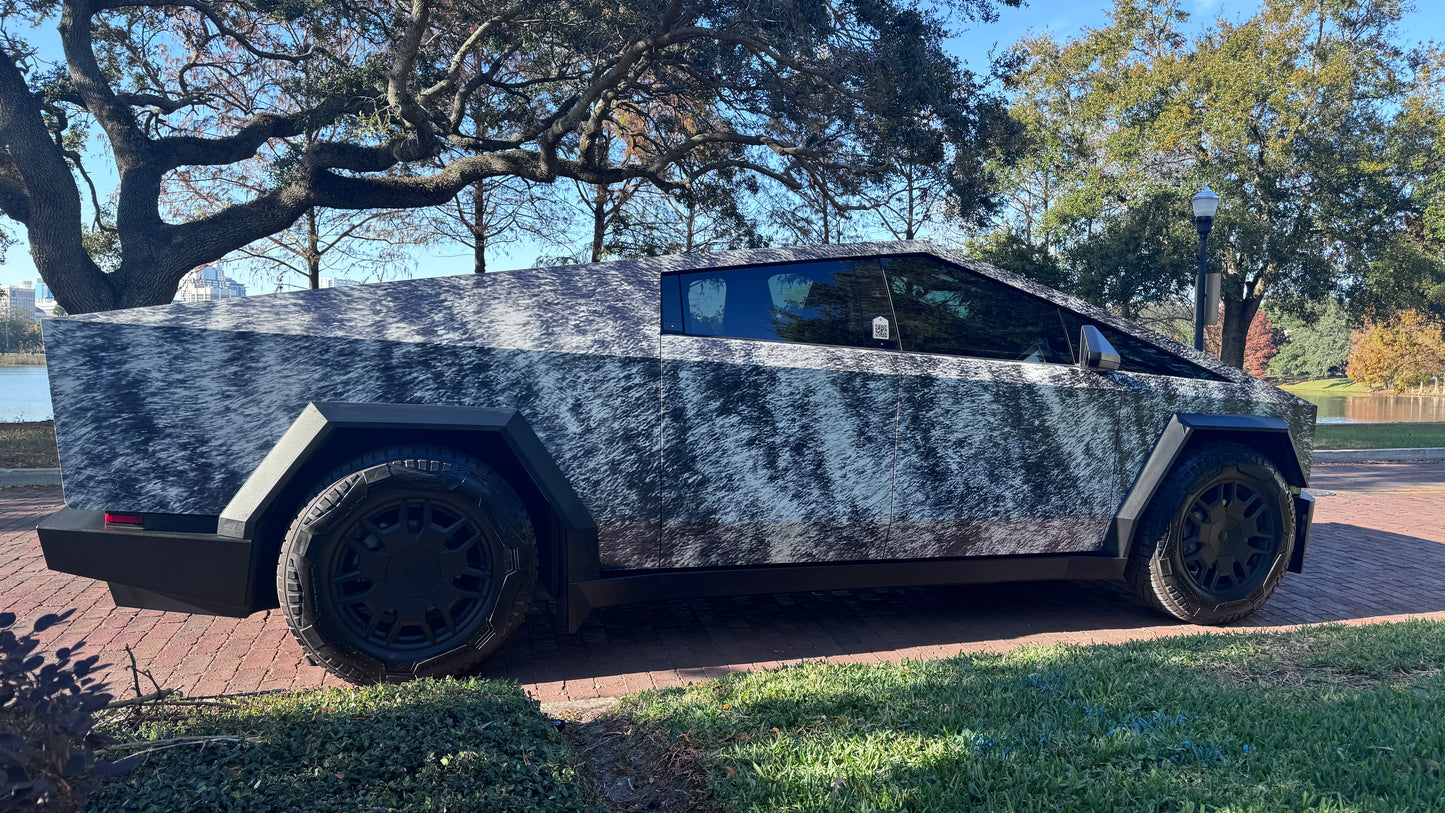 Brindle Blaze™ Cybertruck Wrap: Inspired by Captain Skipper