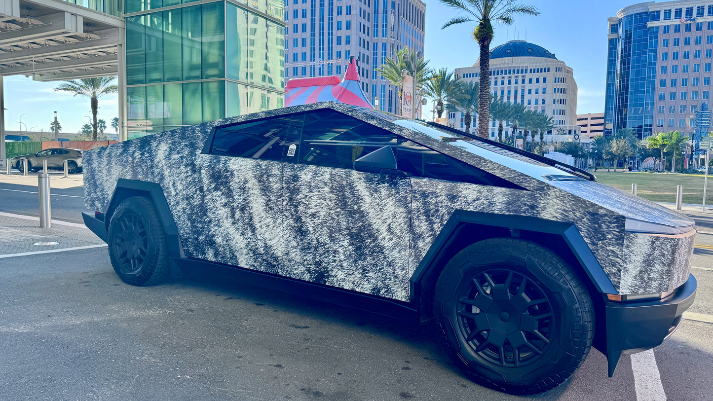 Brindle Blaze™ Cybertruck Wrap: Inspired by Captain Skipper