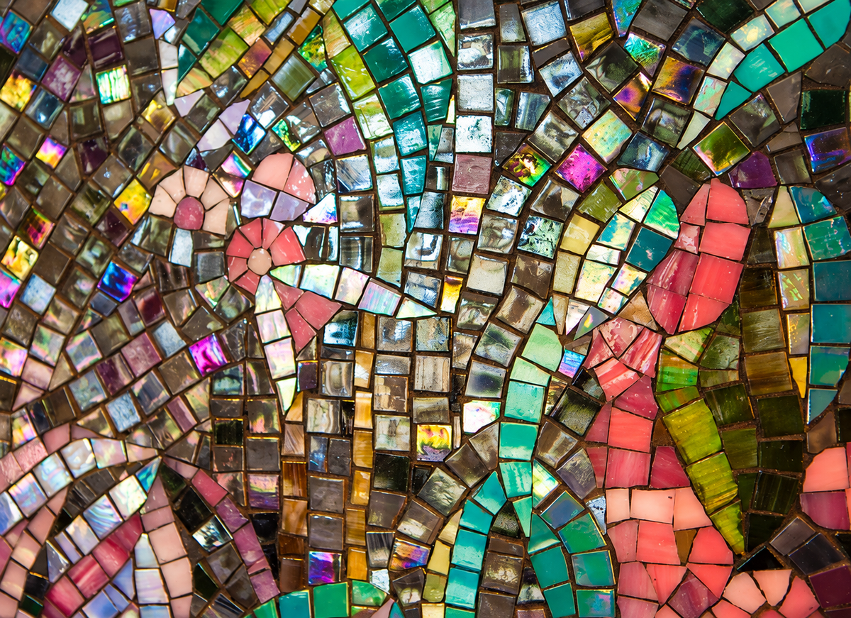 Rain Forest at Night Bespoke Mosaic Installation
