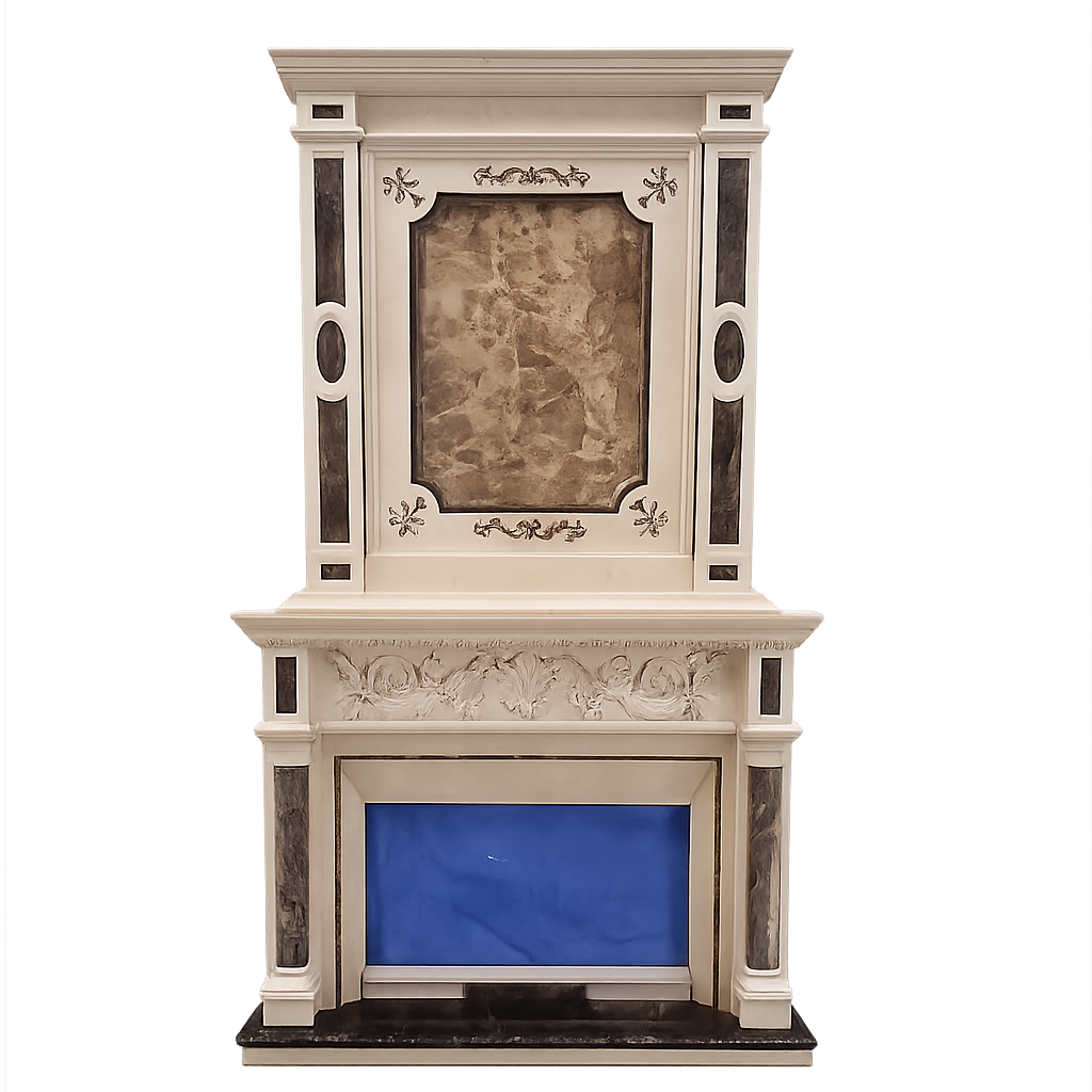 Classical European Marble Fireplace Mantel Luxury Indoor Fireplace Surround