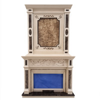Classical European Marble Fireplace Mantel Luxury Indoor Fireplace Surround