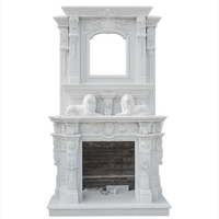 Classical European Marble Fireplace Mantel Luxury Indoor Fireplace Surround