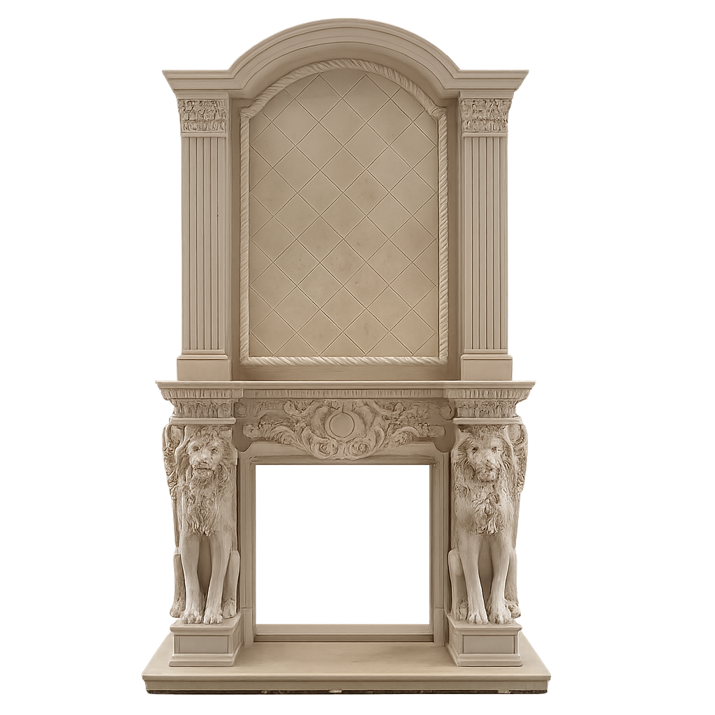 Classical European Marble Fireplace Mantel Luxury Indoor Fireplace Surround