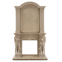 Classical European Marble Fireplace Mantel Luxury Indoor Fireplace Surround