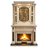 Classical European Marble Fireplace Mantel Luxury Indoor Fireplace Surround