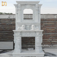 Classical European Marble Fireplace Mantel Luxury Indoor Fireplace Surround