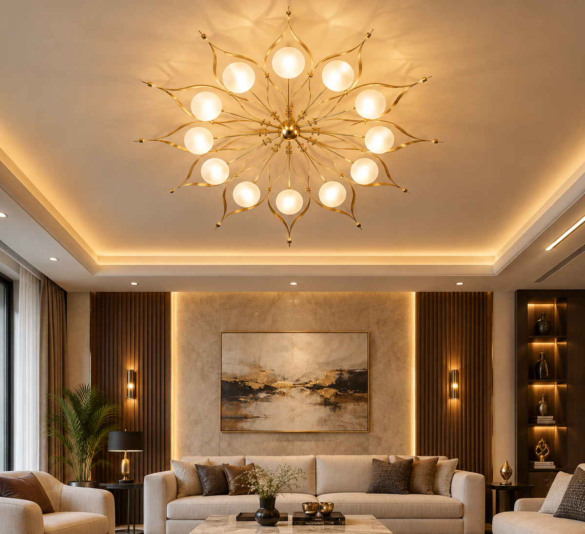 Pavone Chandelier by Gio Ponti Reproduction